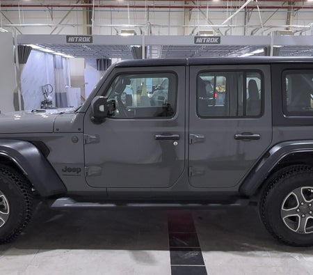 Gray Jeep Wrangler Unlimited Sport 2023