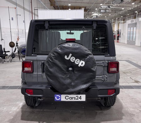 Gray Jeep Wrangler Unlimited Sport 2023