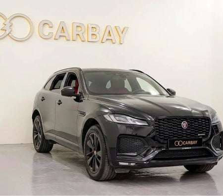 zwart Jaguar F Pace R-Dynamic 2021