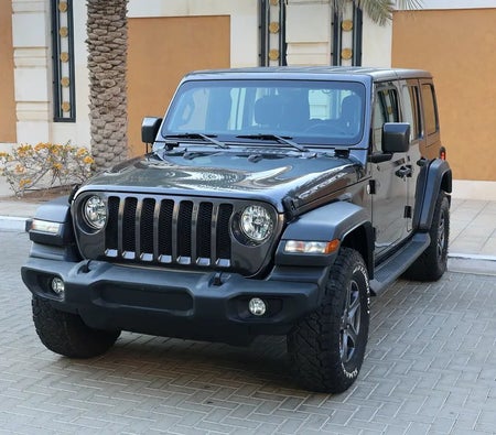 Gray Jeep Wrangler Unlimited Sport 2018