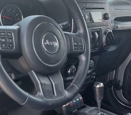 Silver Jeep Wrangler SE 2014