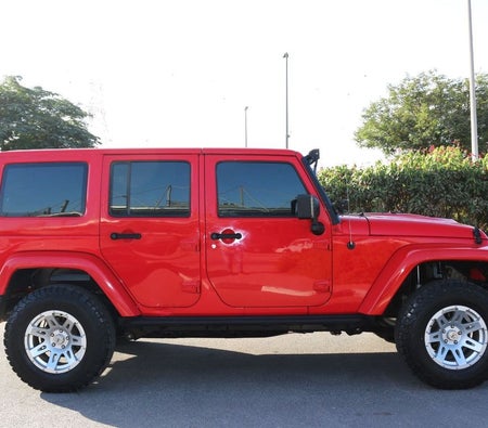 Red Jeep Wrangler 2016