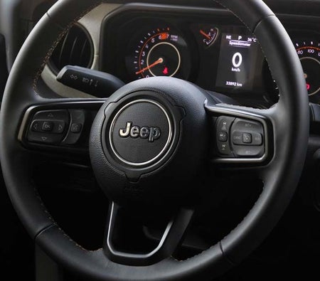 White Jeep Wrangler 2024