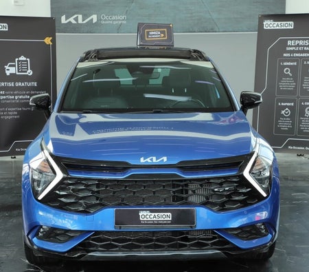 Blue Kia Sportage 1.6 CRDI Gt ligne DCT 136ch 2023