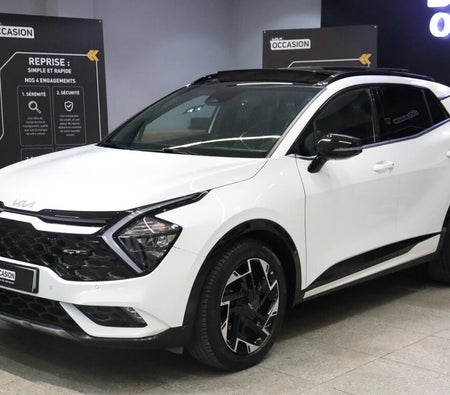 White Kia Sportage 1.6 CRDi DCT GT line DCT 136ch 2024