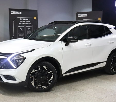 White Kia Sportage 1.6 CRDi DCT GT line DCT 136ch 2024