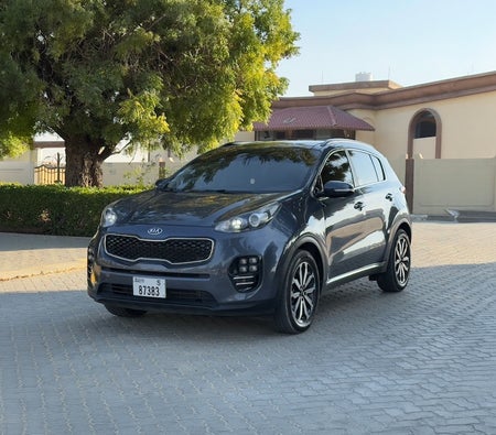 Blue Kia Sportage GT-Line S 2018