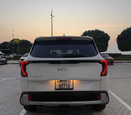 White Kia Carens 2026