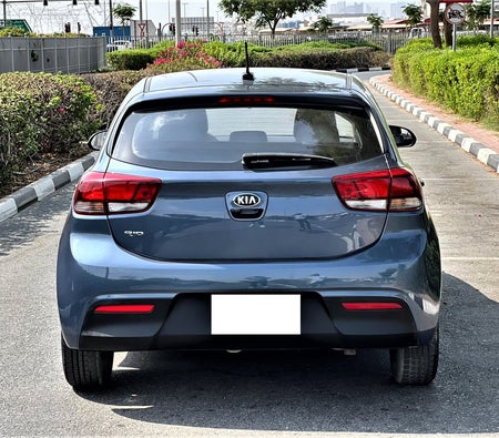 Blue Kia Rio 2020