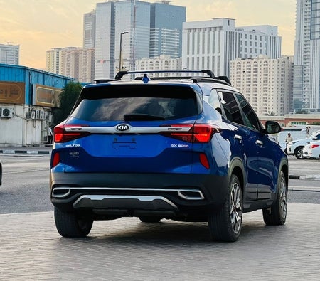 Blue Kia Seltos SX 2021