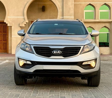 Silver Kia Sportage 2014
