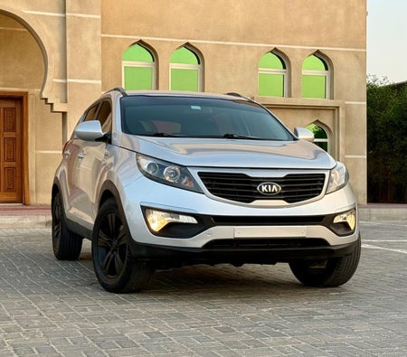 Silver Kia Sportage 2014