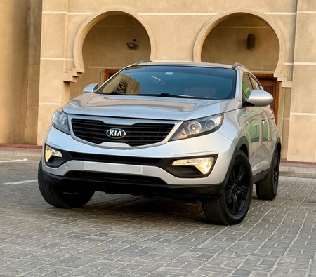 Silver Kia Sportage 2014