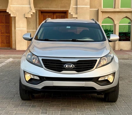 Silver Kia Sportage 2014