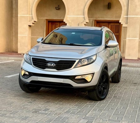 Silver Kia Sportage 2014