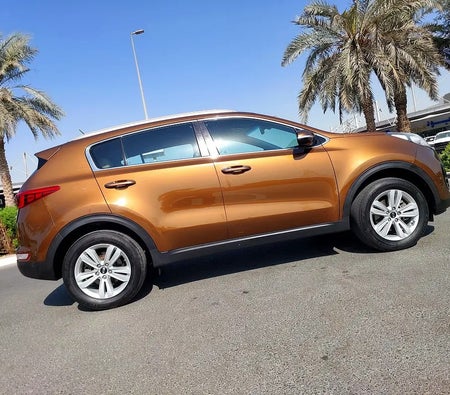 Orange Kia Sportage 2017