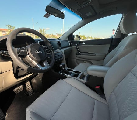 Silver Kia Sportage 2021