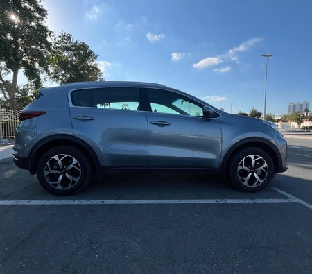 Silver Kia Sportage 2021