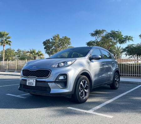 Silver Kia Sportage 2021