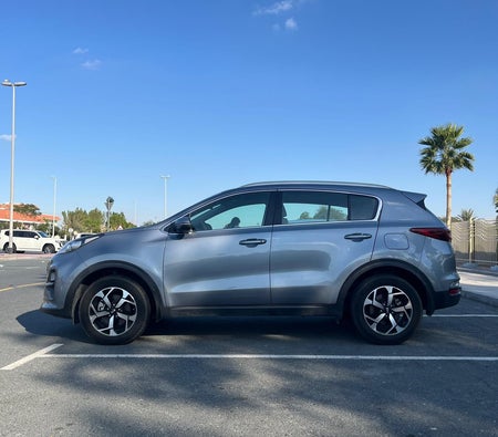 Silver Kia Sportage 2021