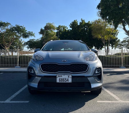 Silver Kia Sportage 2021