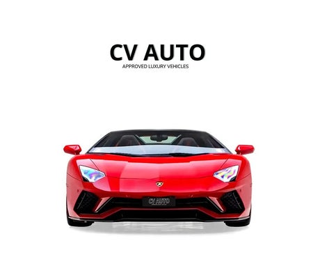 Красный Lamborghini Aventador S Roadster 2021 год