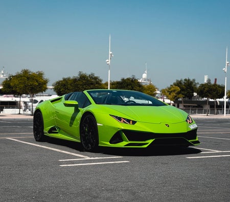 affitto Lamborghini Huracán Evo Spyder 2024 in Dubai