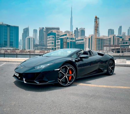 Black Lamborghini Huracan Evo Spyder 2022 Black Lamborghini Huracan Evo Spyder 2022