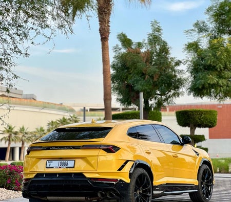 Yellow Lamborghini Urus S 2023