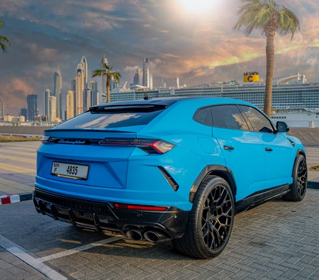 Blue Lamborghini Urus 2022