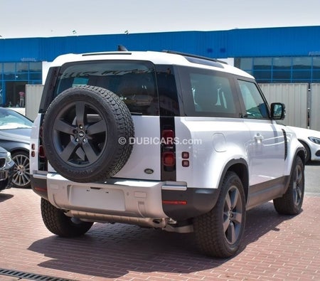 White Land Rover Defender 2023