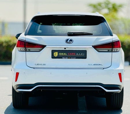 White Lexus RX450hL 2020