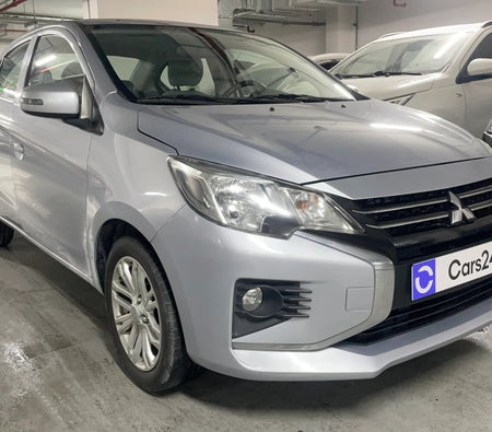 Silver Mitsubishi Attrage GLX HIGHLINE 2023 Silver Mitsubishi Attrage GLX HIGHLINE 2023