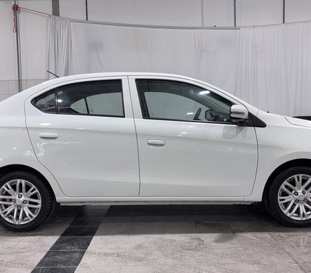 White Mitsubishi Attrage GLX 2022