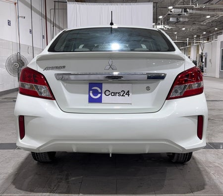 White Mitsubishi Attrage GLX 2022
