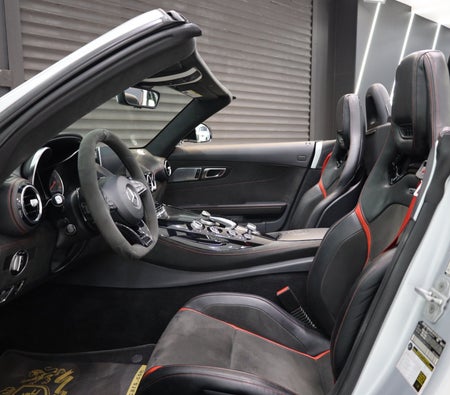 Silver Mercedes Benz AMG GT C 2018