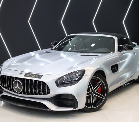 Silver Mercedes Benz AMG GT C 2018