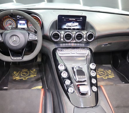Silver Mercedes Benz AMG GT C 2018
