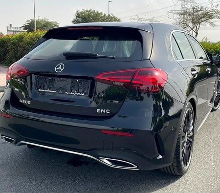 Black Mercedes Benz A200 AMG 2025