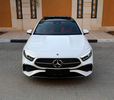 White Mercedes Benz A200 AMG Premium Plus 2024