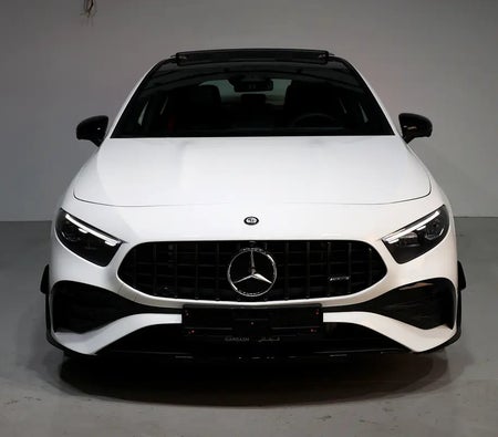 White Mercedes Benz A35 AMG 2025