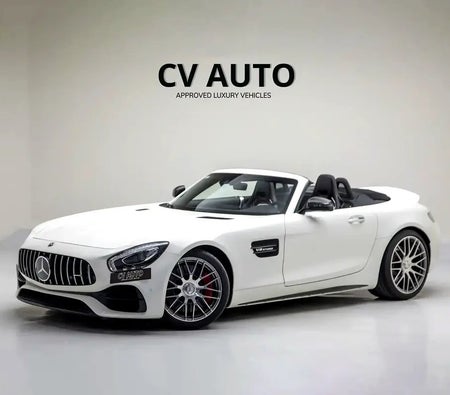 Weiß Mercedes Benz AMG GT C Roadster 2018 Weiß Mercedes Benz AMG GT C Roadster 2018