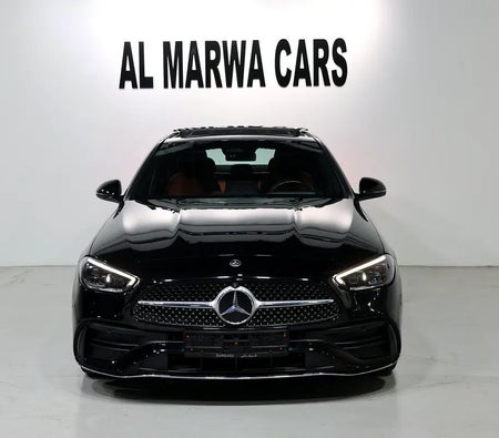 Black Mercedes Benz C200 2024