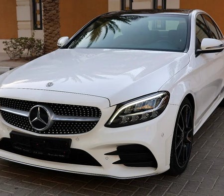 White Mercedes Benz C200 2019