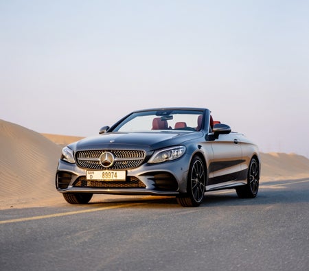 Silver Mercedes Benz C200 Convertible 2023 Silver Mercedes Benz C200 Convertible 2023