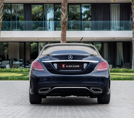 Blue Mercedes Benz C200 2020