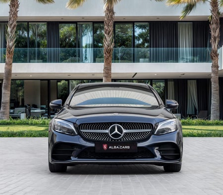Blue Mercedes Benz C200 2020
