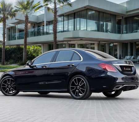 Blue Mercedes Benz C200 2020
