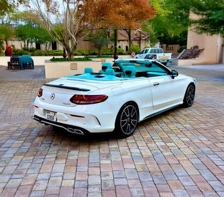 White Mercedes Benz C300 Convertible 2023