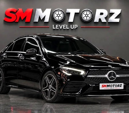 Black Mercedes Benz CLA250 AMG 2020